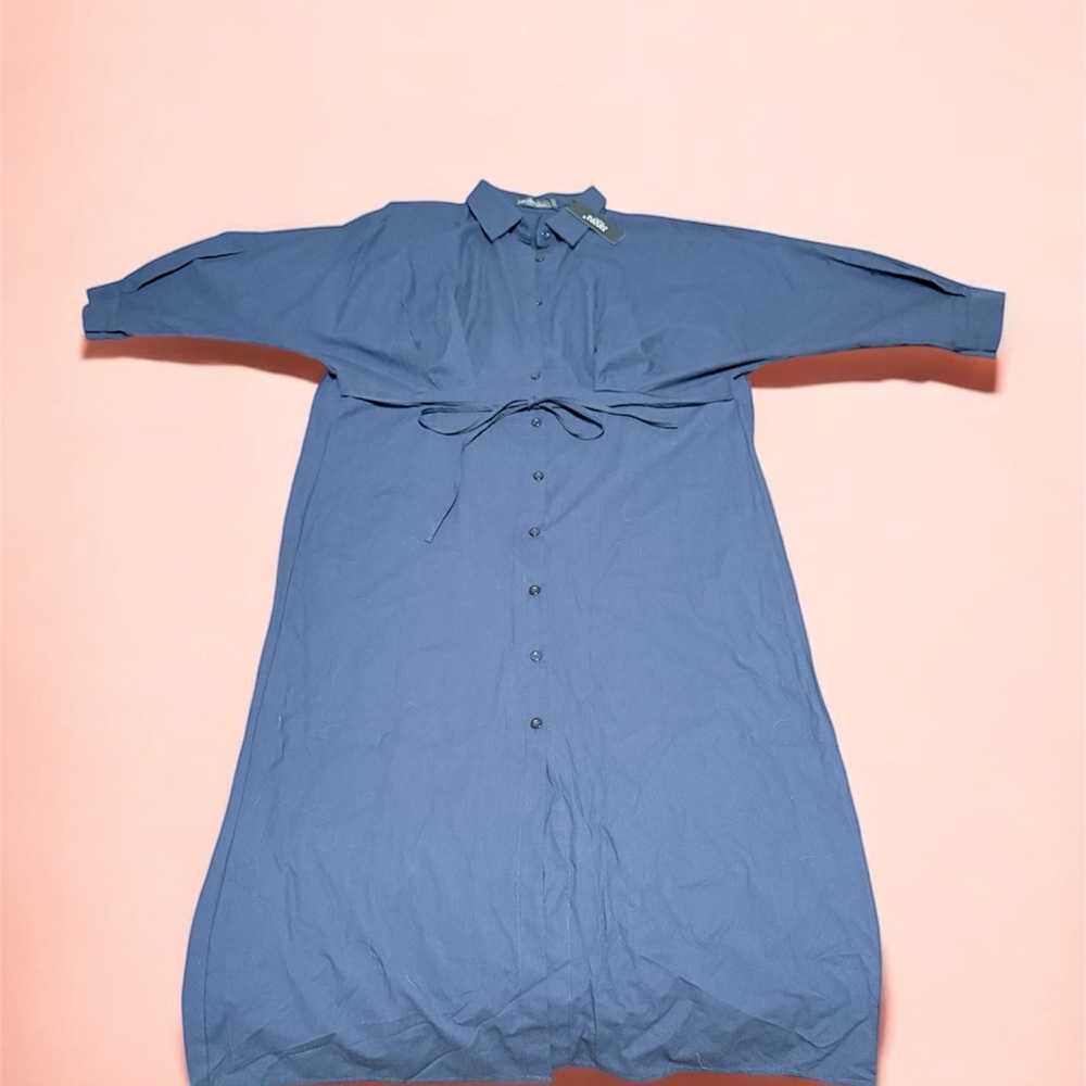 NEW ZANZEA Women Elegant Long Sleeve Shirt Dress